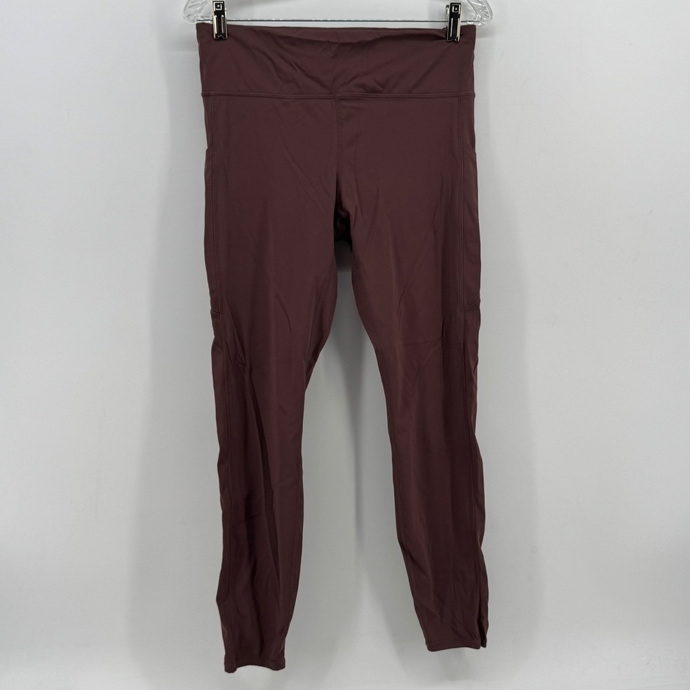 Vuori Womens Daily Legging High Rise Side Pockets Marsala Plum Size L